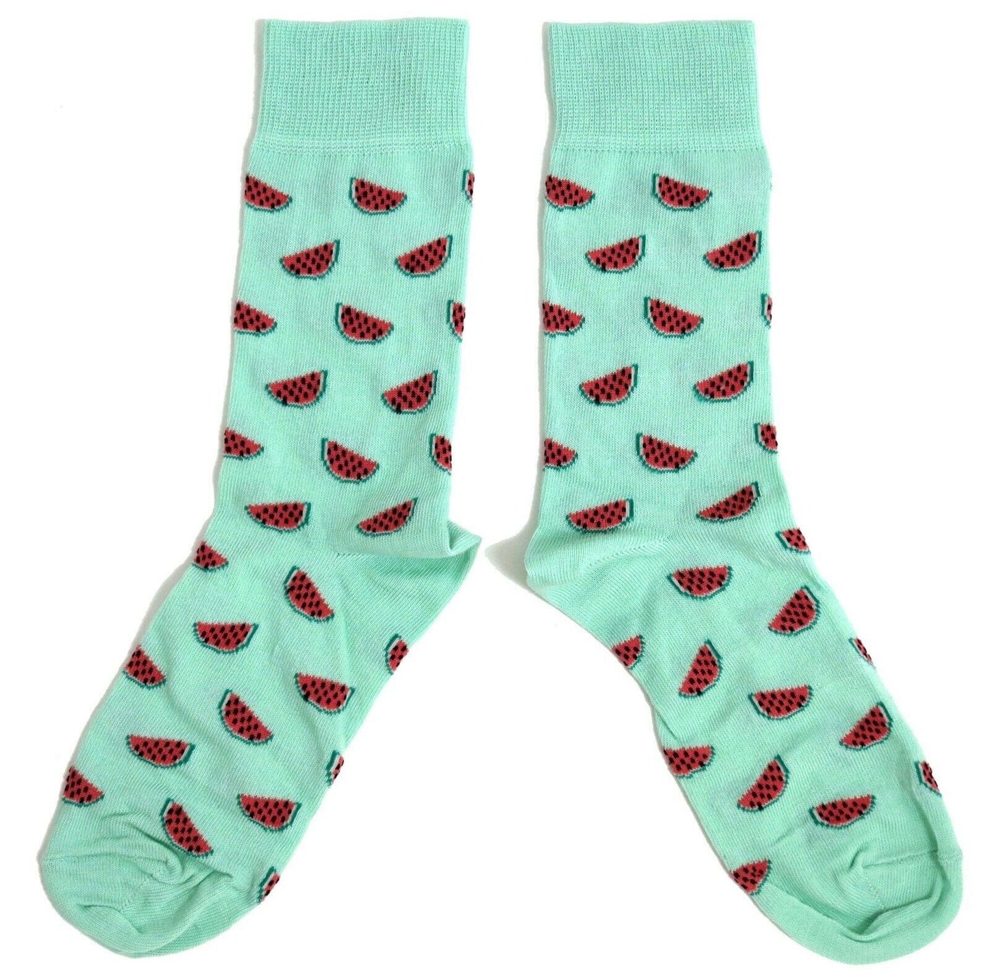Classic Green Multiple Melon Mens Socks