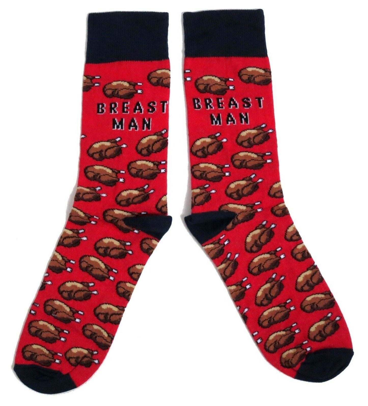 Festliche rote Socken für Herren mit Truthahnbrust