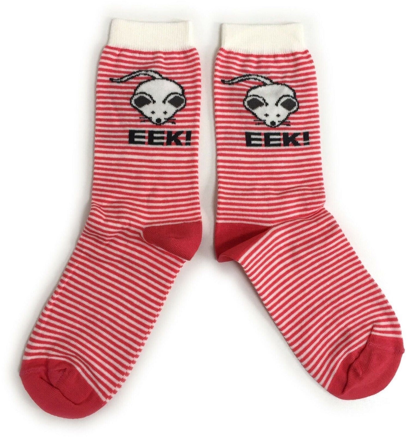 Eek! It's A Pair Of Pink Mouse Ladies Socks