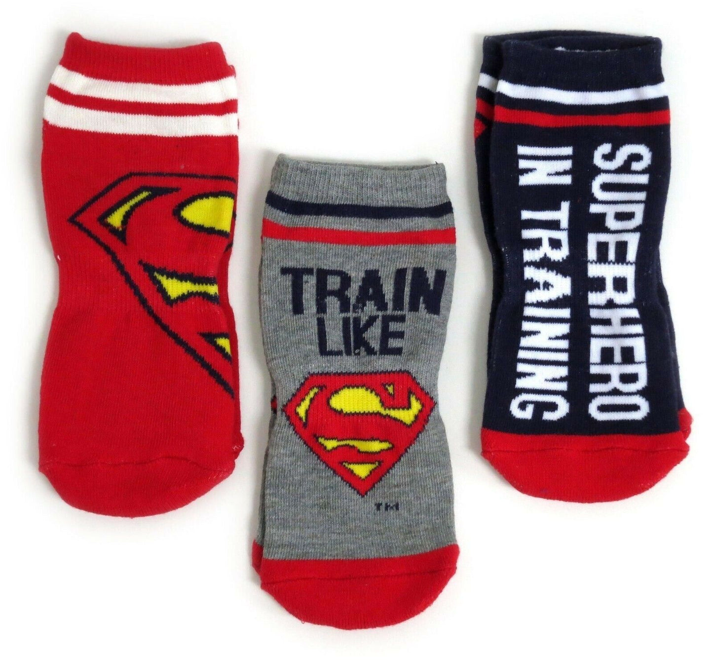 3 Pairs Of Train Like Superman Cushioned Work Out Ladies Socks
