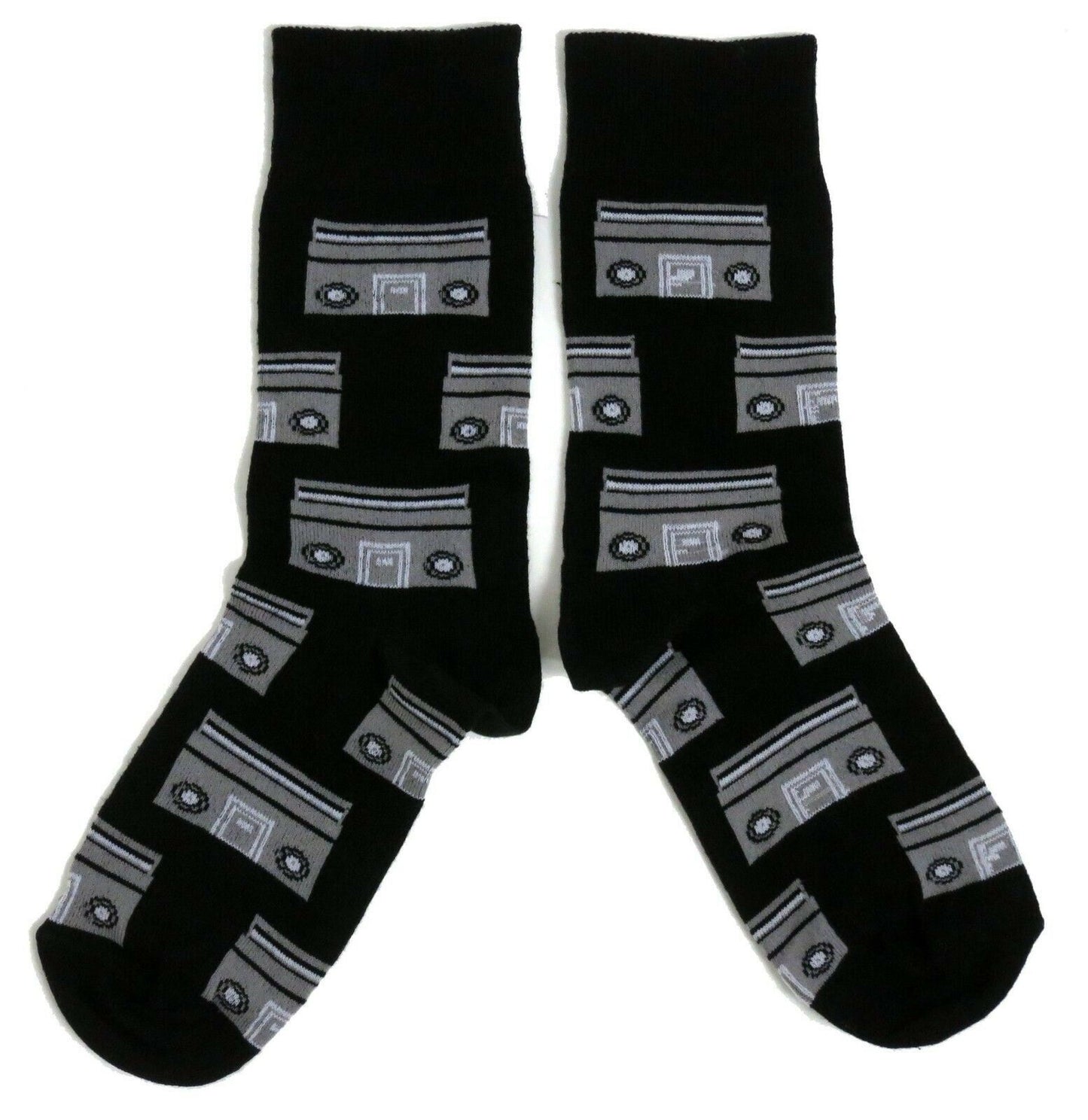 Cool Boombox Music Fan Black Mens Socks