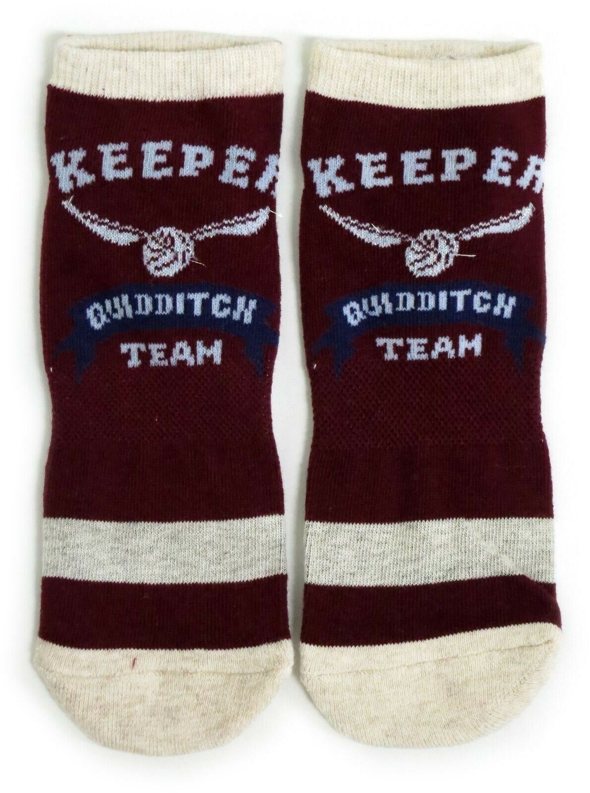 Harry Potter Quidditch Team Keeper Work Out Shoe Liners Ladies Socks