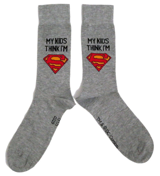 My Kids Think I'm Superman Dad Mens Socks