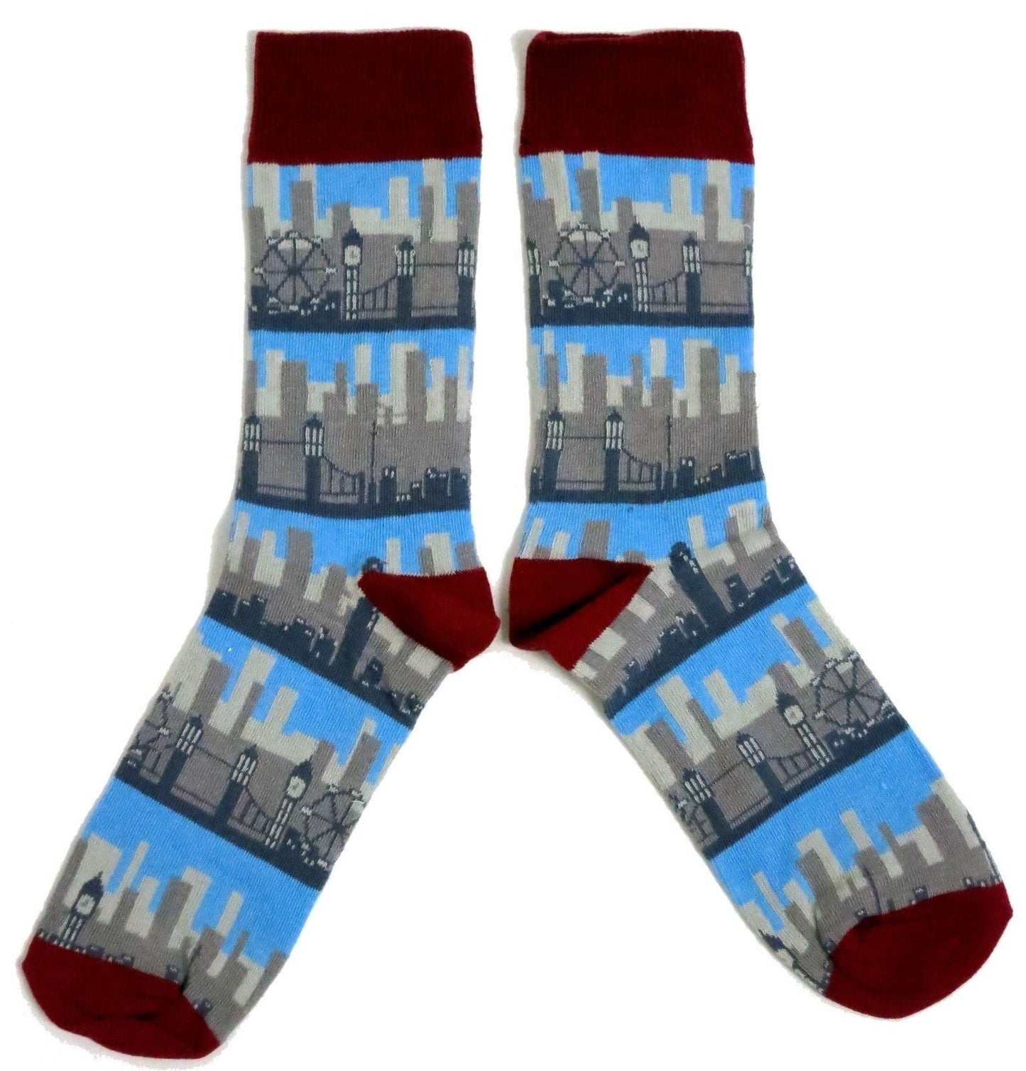 London Skyline Eye Tower Bridge Mens Socks