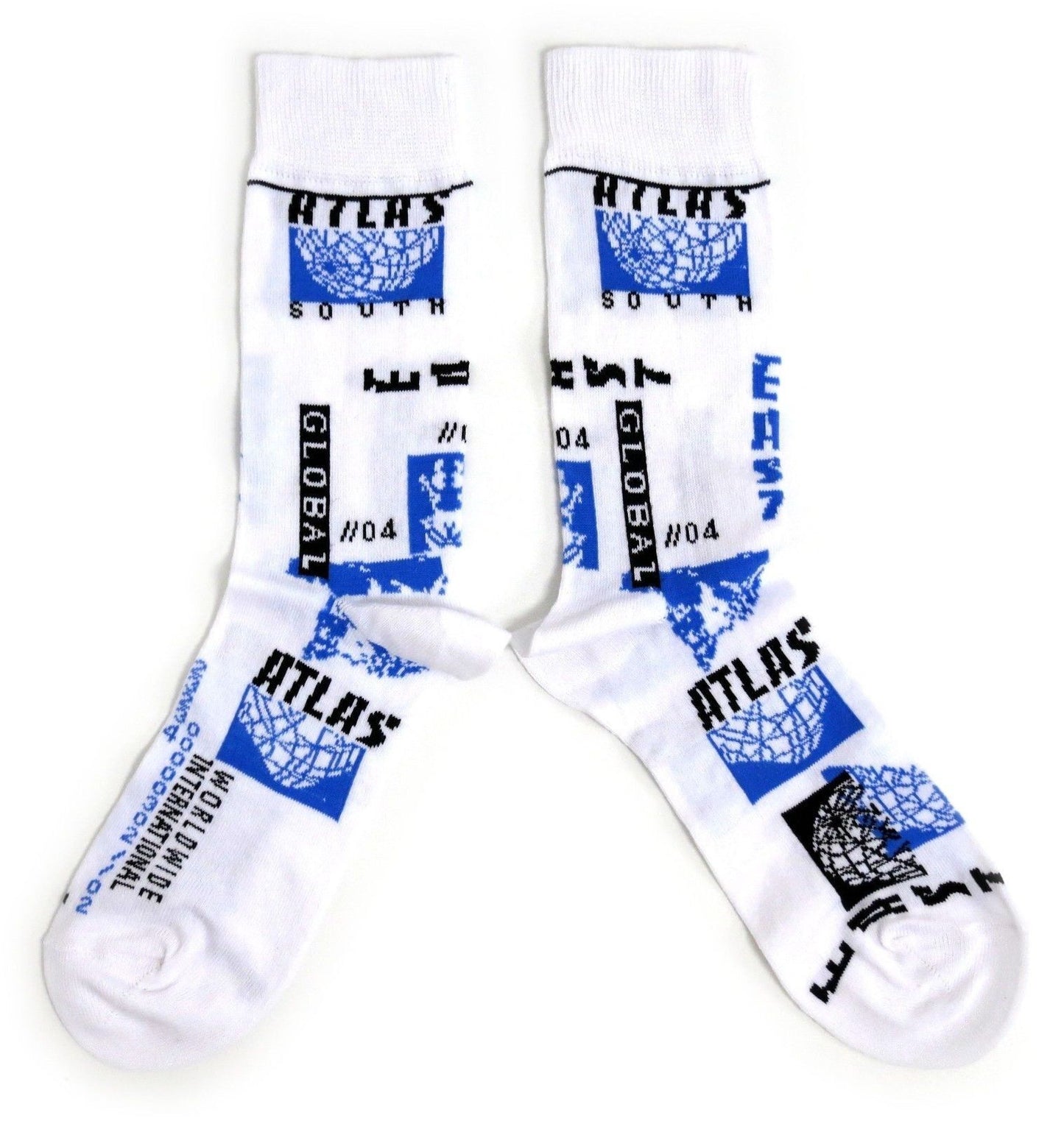 Worldwide Global Atlas Traveller Mens Socks