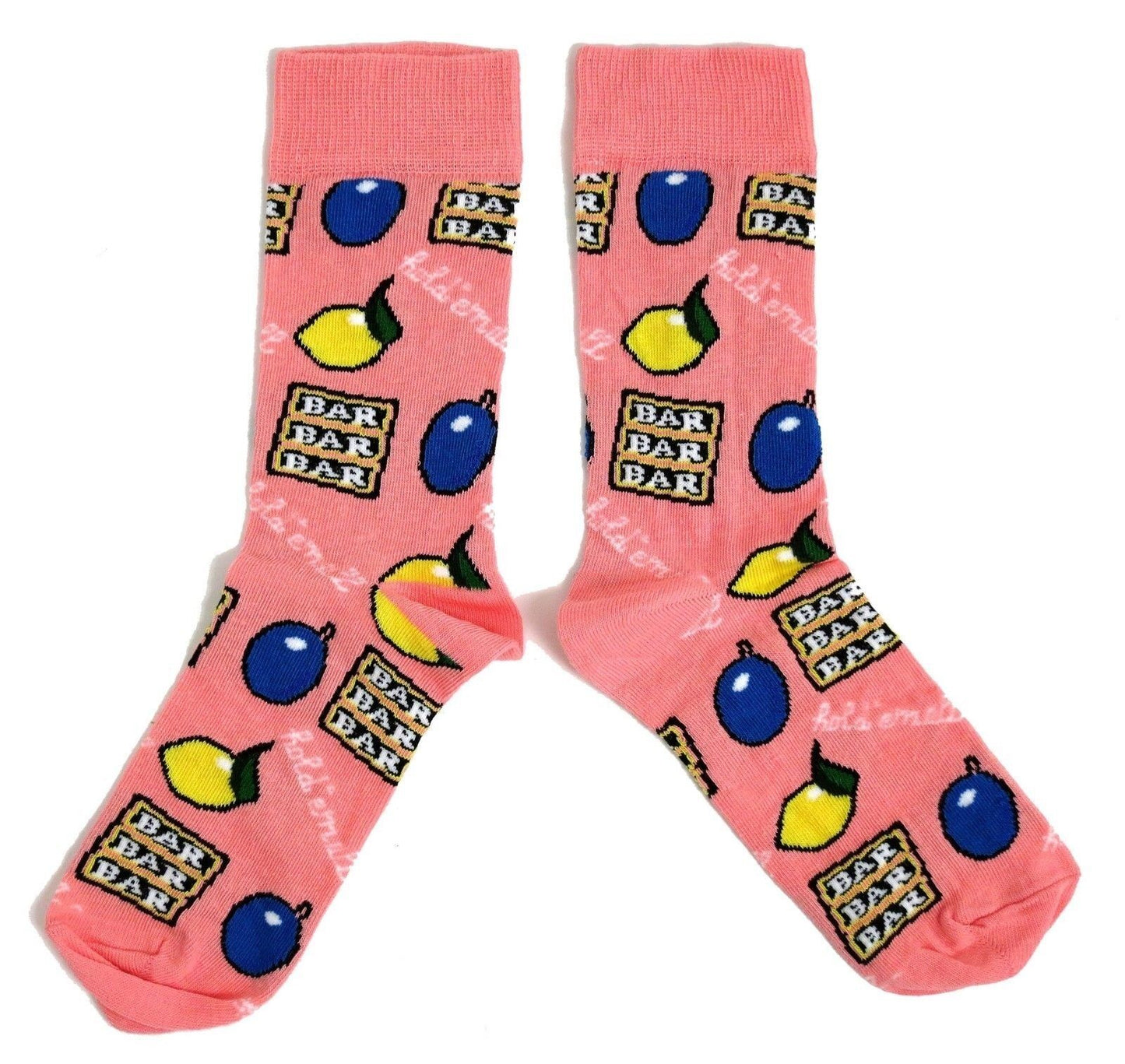 Rosa Fruit Machine Hold'Em Socken für Herren