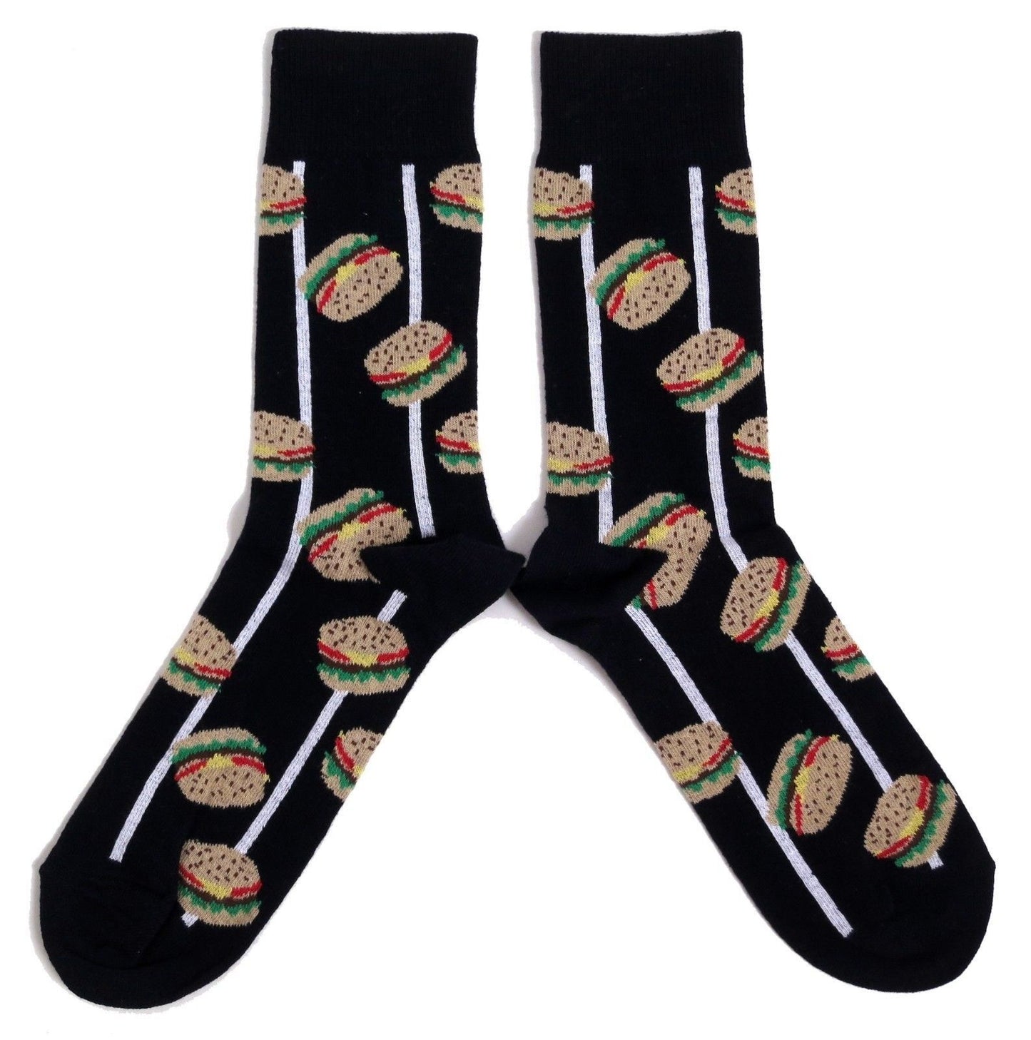 Tumbling Hamburger Schwarze Burgersocken für Herren