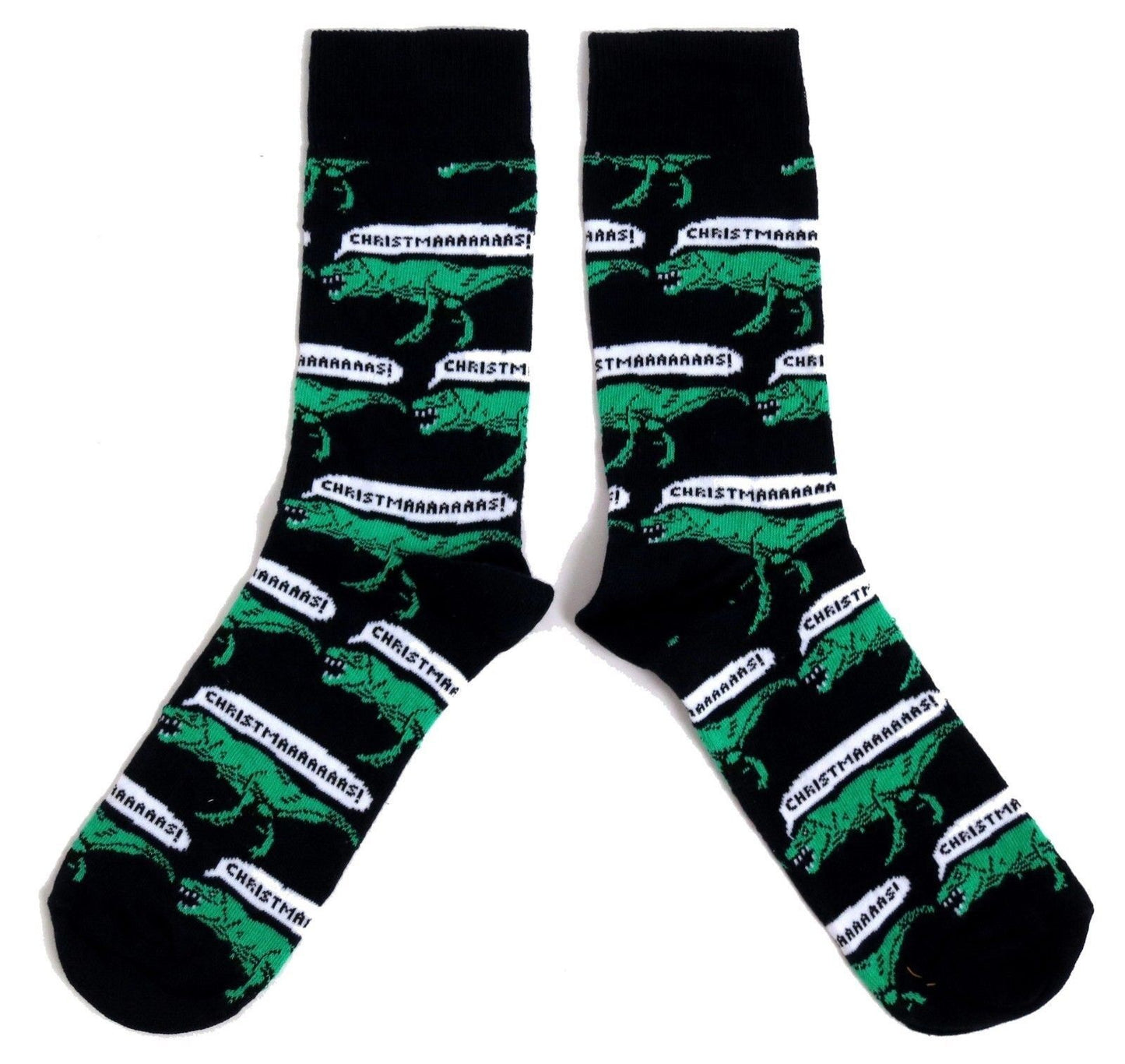 Weihnachtssocken mit Dinosaurier-Motiv für Herren