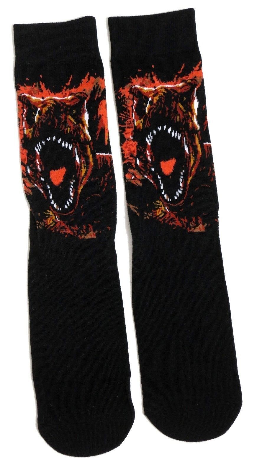 Jurassic World Tyrannosaurus T Rex Dinosaur Mens Socks