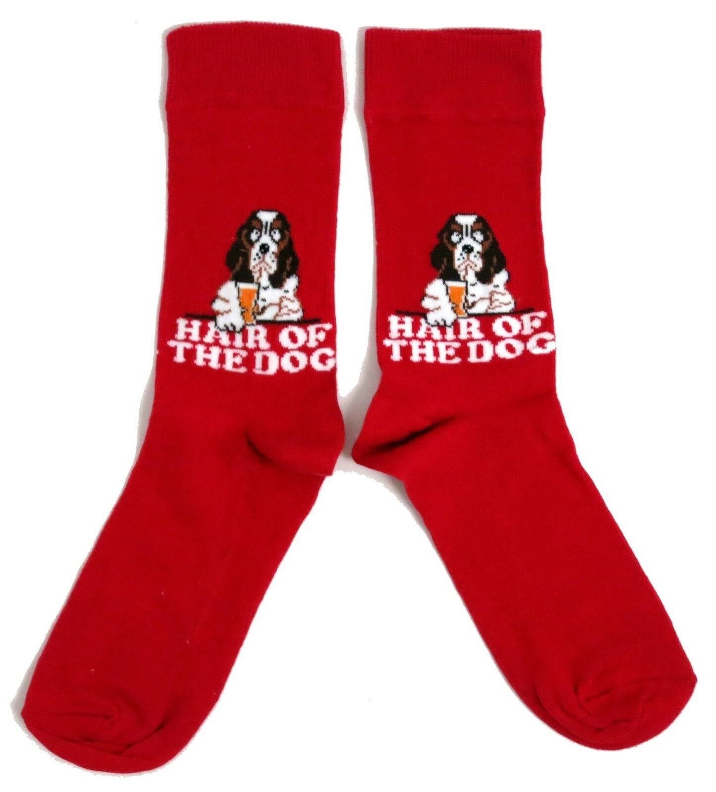 Hair Of The Dog Hangover Red Mens Socks