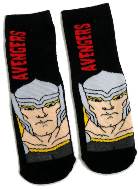 Boys Marvel Avengers Thor Black Slipper Socks UK Size 6-8 / 1-3 Years