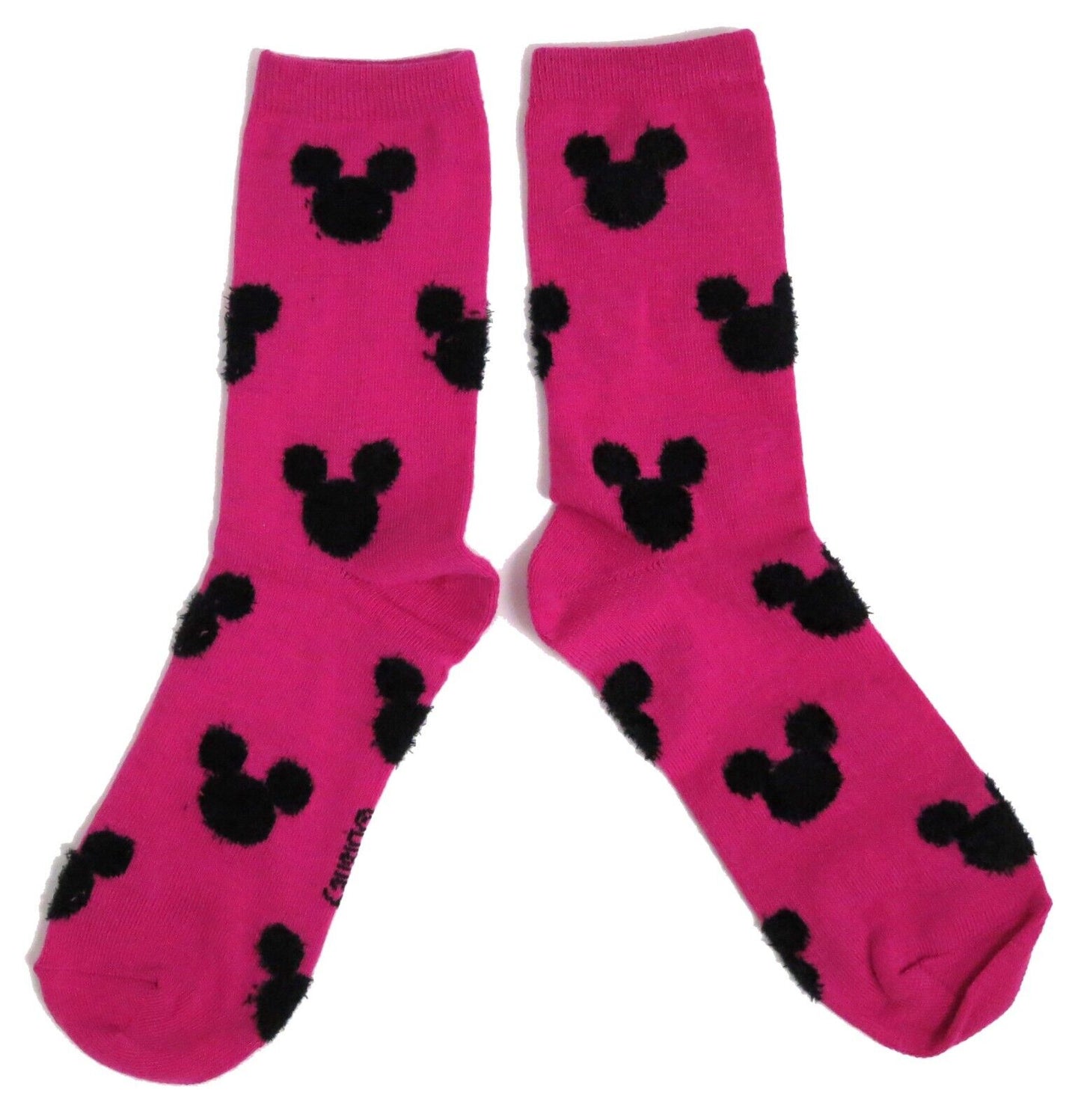 Magentafarbene Mickey-Mouse-Socken für Damen