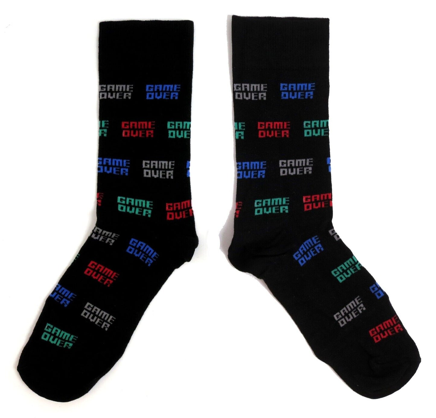 Classic Video Games Game Over Mens Socks