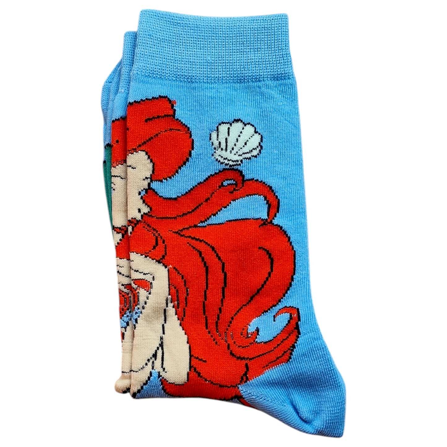 Little Mermaid Ariel And Seashells Mens Socks