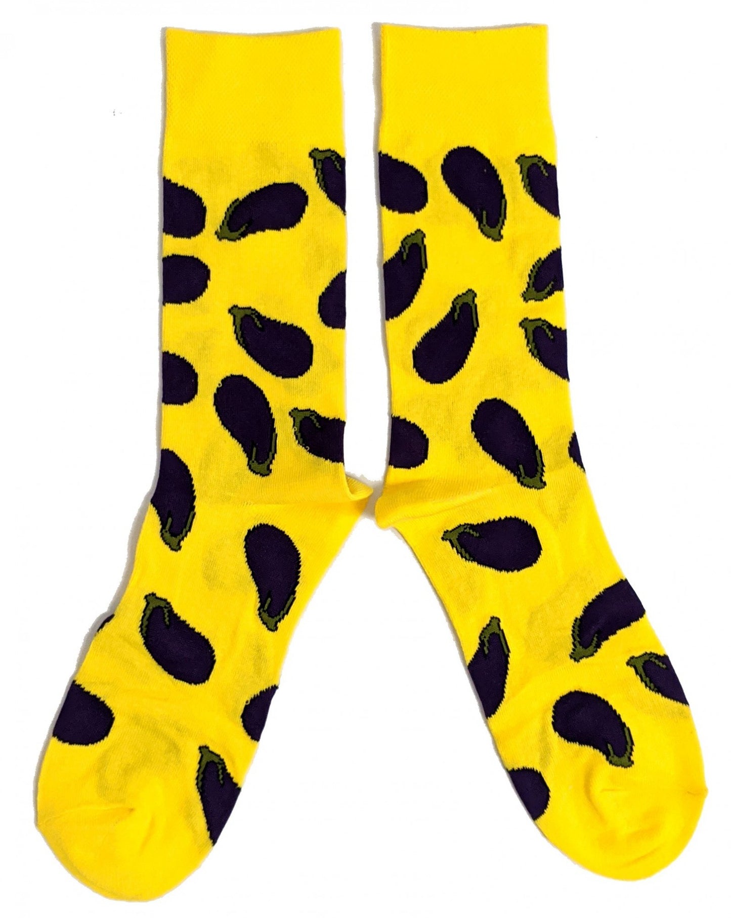 Herrensocken in Aubergine-Orange