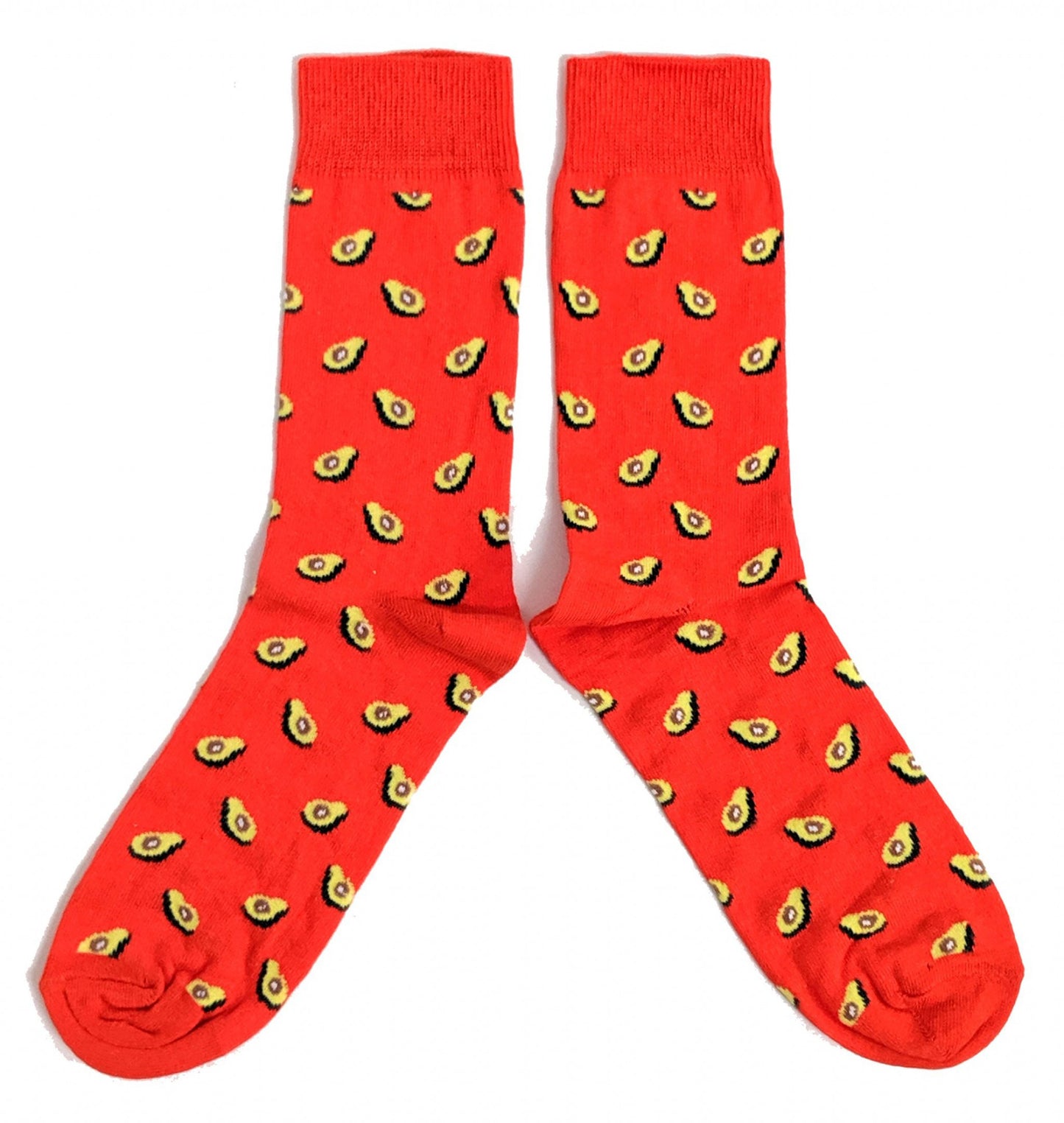 Avocado Socken für Herren in leuchtendem Orange