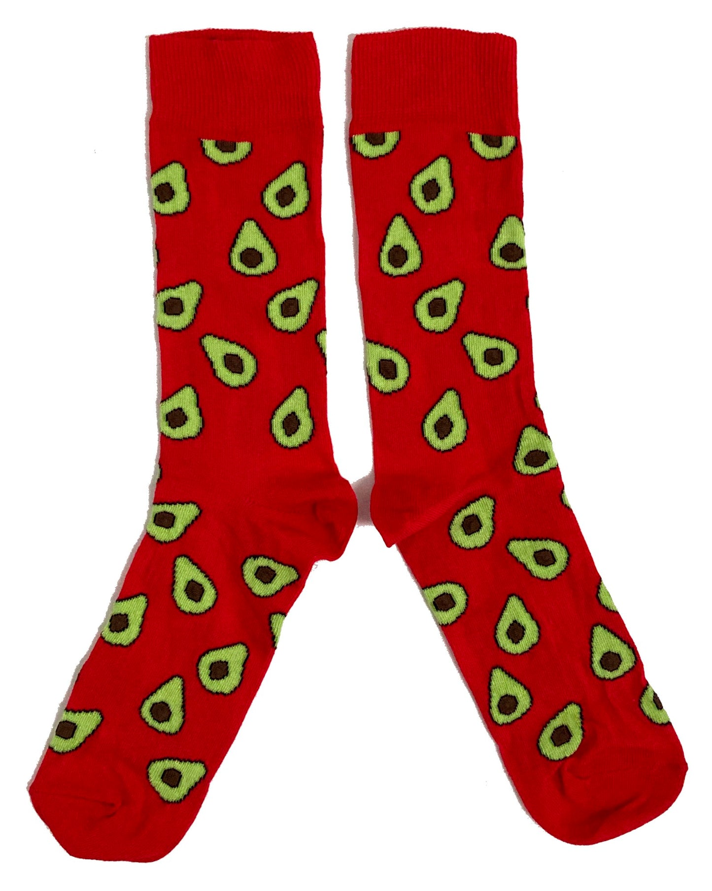 Rote festliche Avocado-Socken für gesunde Ernährung für Herren
