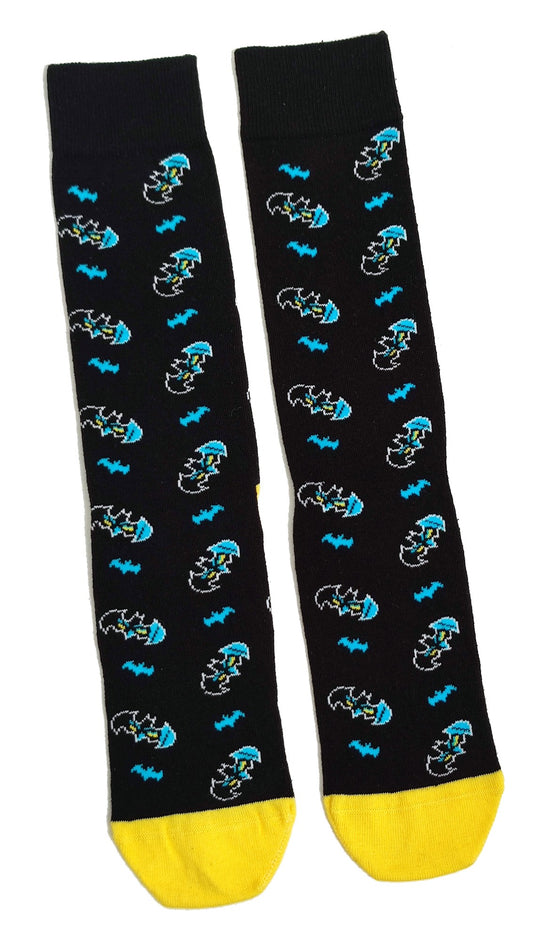 DC Comics Batman Multi Black Logo Mens Socks