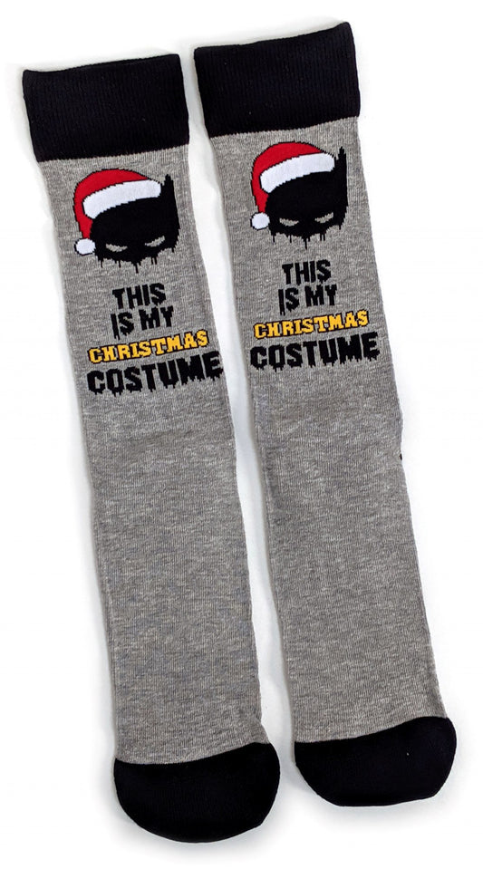 Batman This Is My Christmas Costume Mens Socks