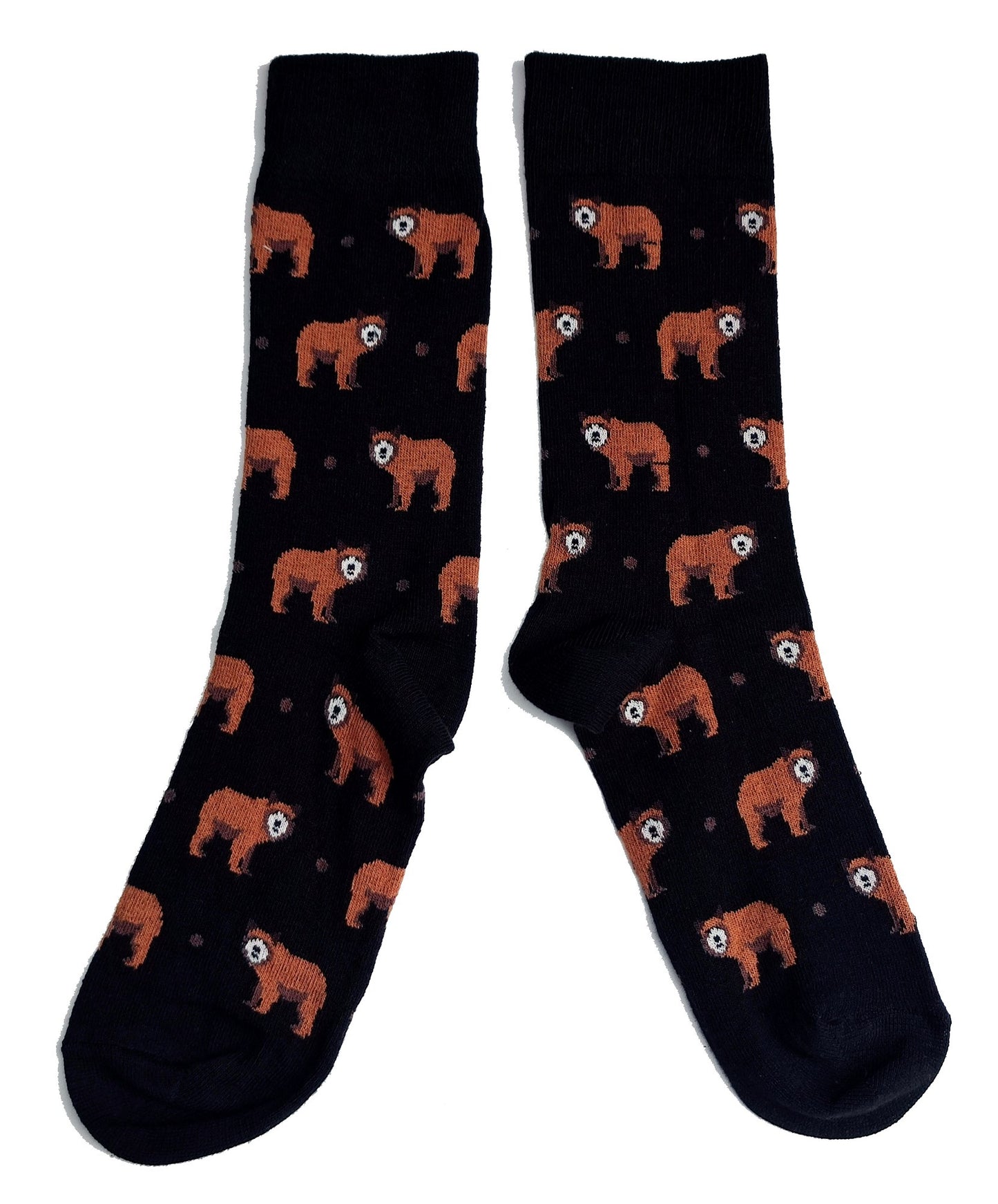 Herrensocken „Sleuth Of Brown Bears“ in Schwarz