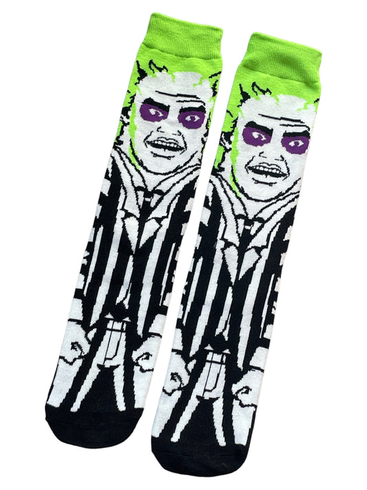 BeetleJuice Back From The Dead Scary Ladies Socks