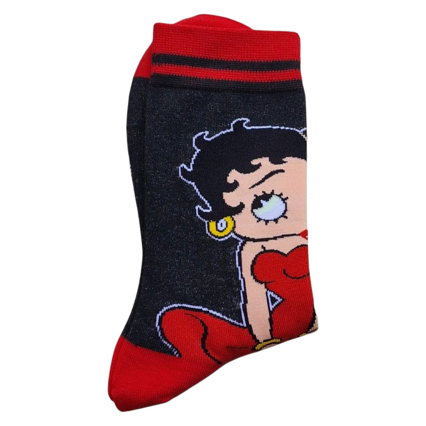 Betty Boop Marilyn Monroe 7 Year Itch Red Dress Mens Black Socks