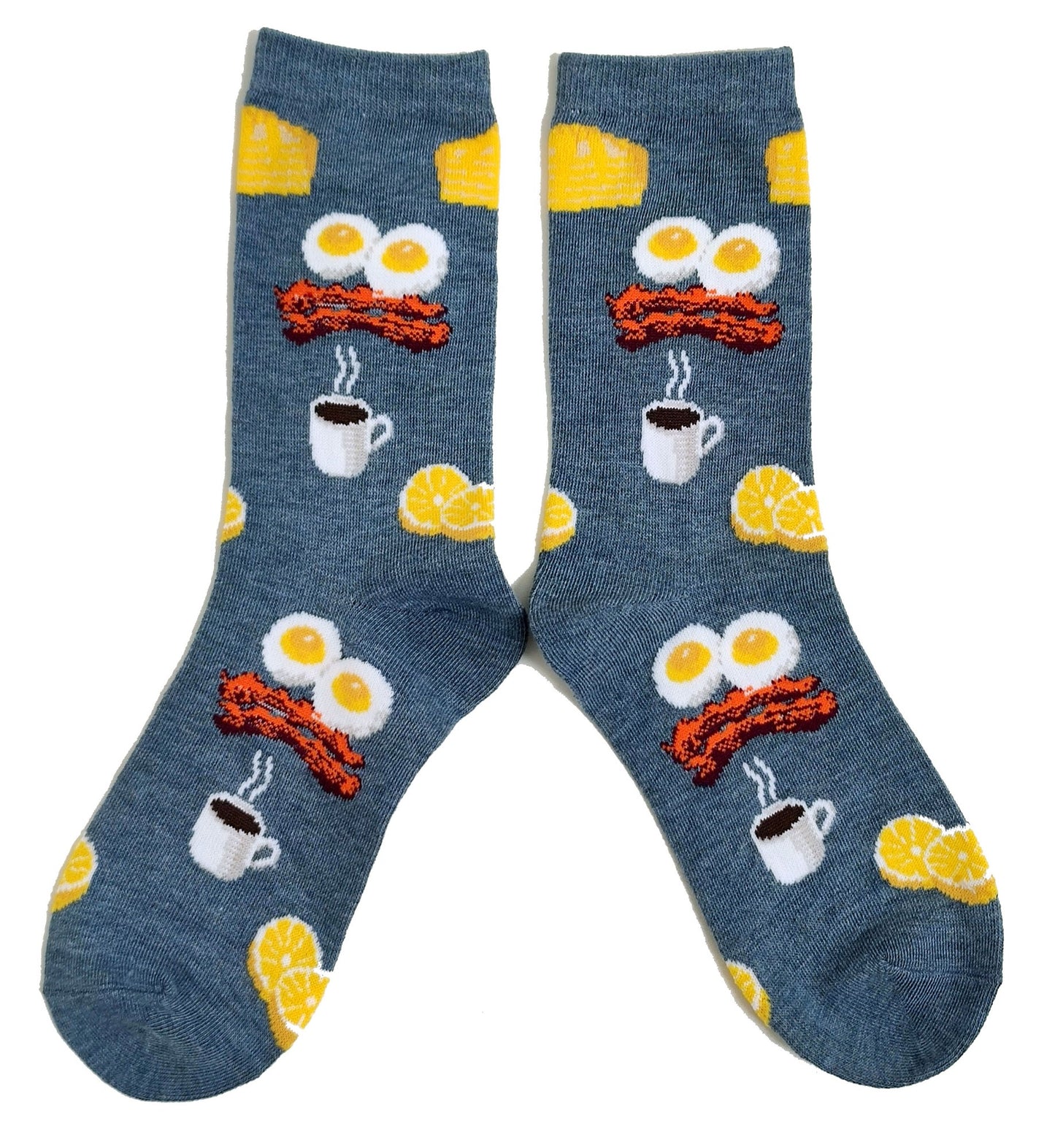 Damen Frühstück Speck Eier Kaffee Grapefruit Socken
