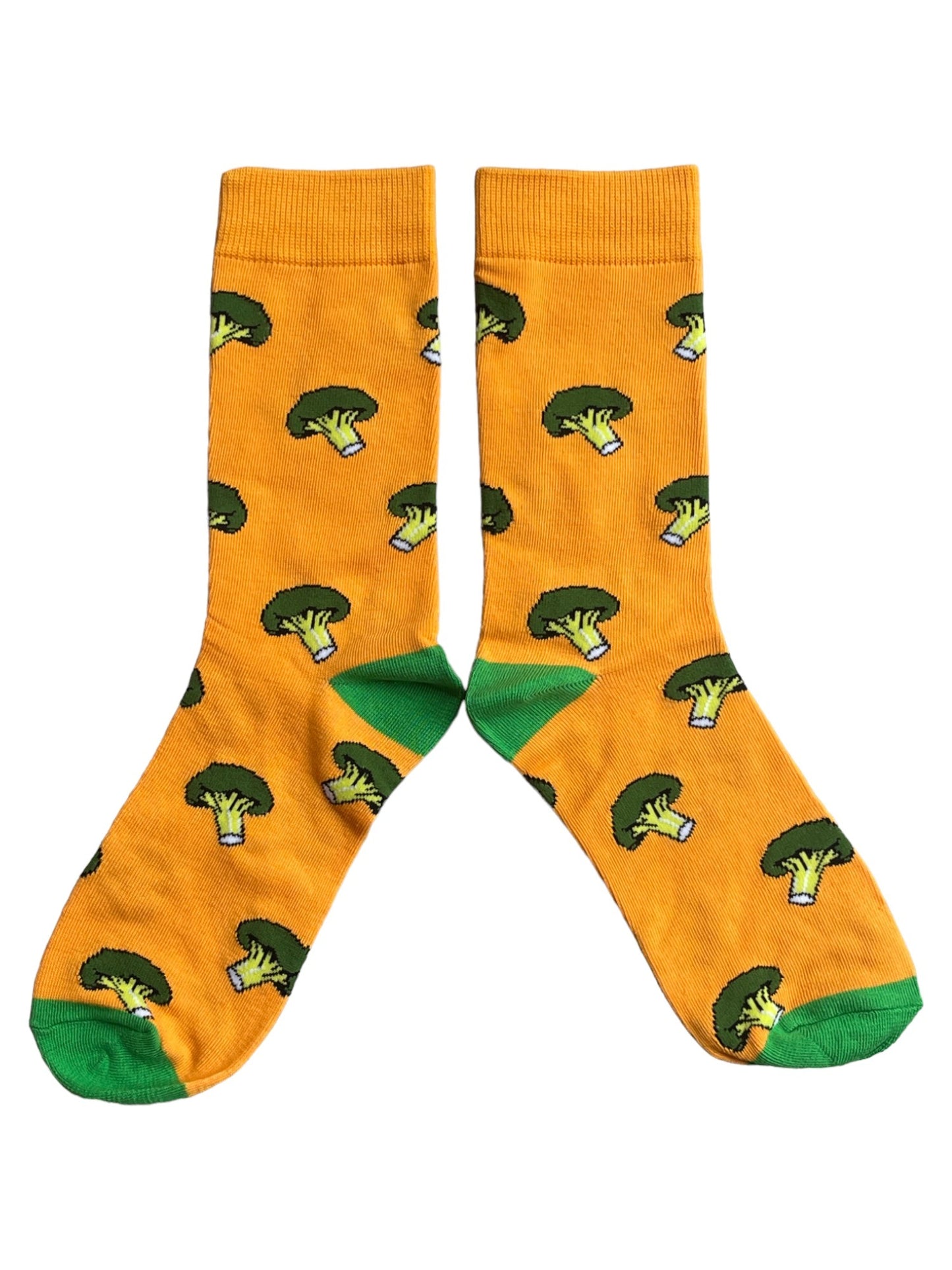 Socken für Herren mit dem Aufdruck „Gesundes Essen“: Grüner Brokkoli, Gemüse