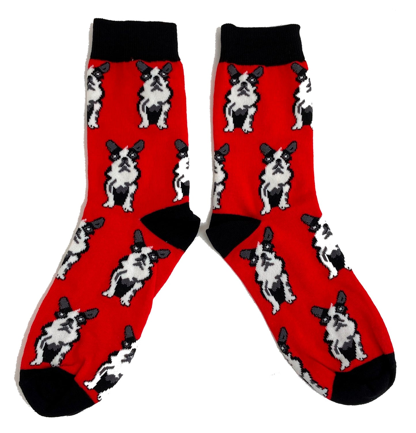 A Litter Of Black White French Bulldogs Ladies Socks