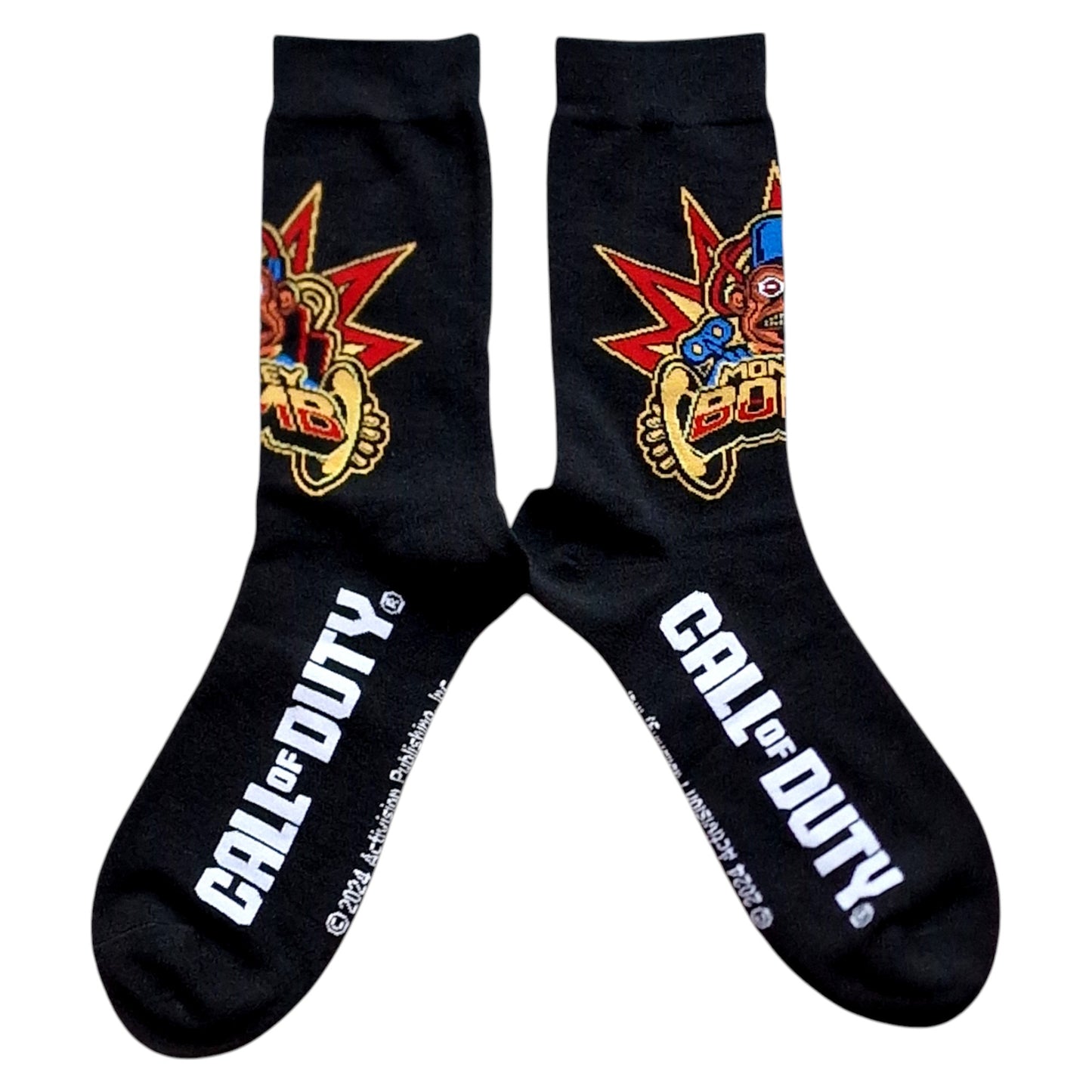 Zombie Surprise Monkey Bomb Call Of Duty Mens Socks