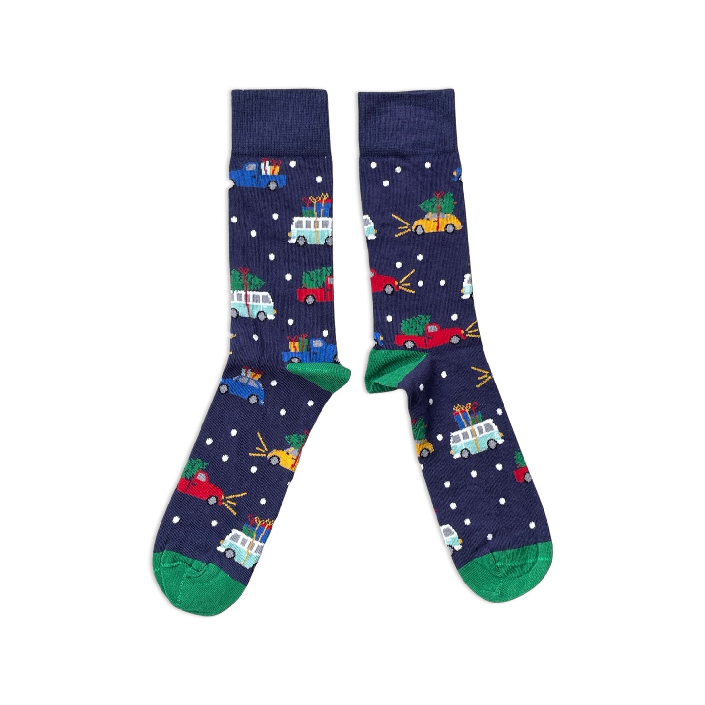 Christmas Campervan & Pickup Truck Mens Socks
