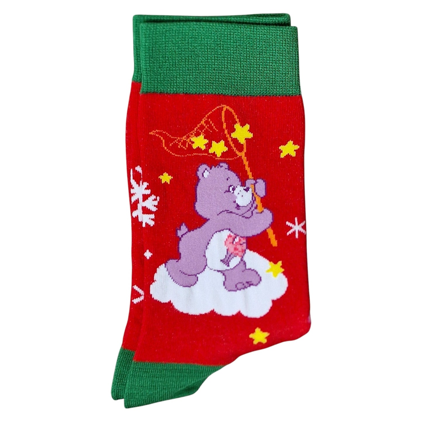 Care Bears Share Bear Catching Hearts Christmas Ladies Red Socks & Wax Melts Gift Set