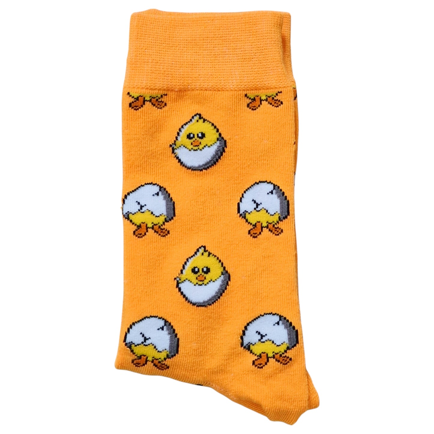 Cute Yellow Ducklings Chicks Hatching From Eggs All Over Mens Socks