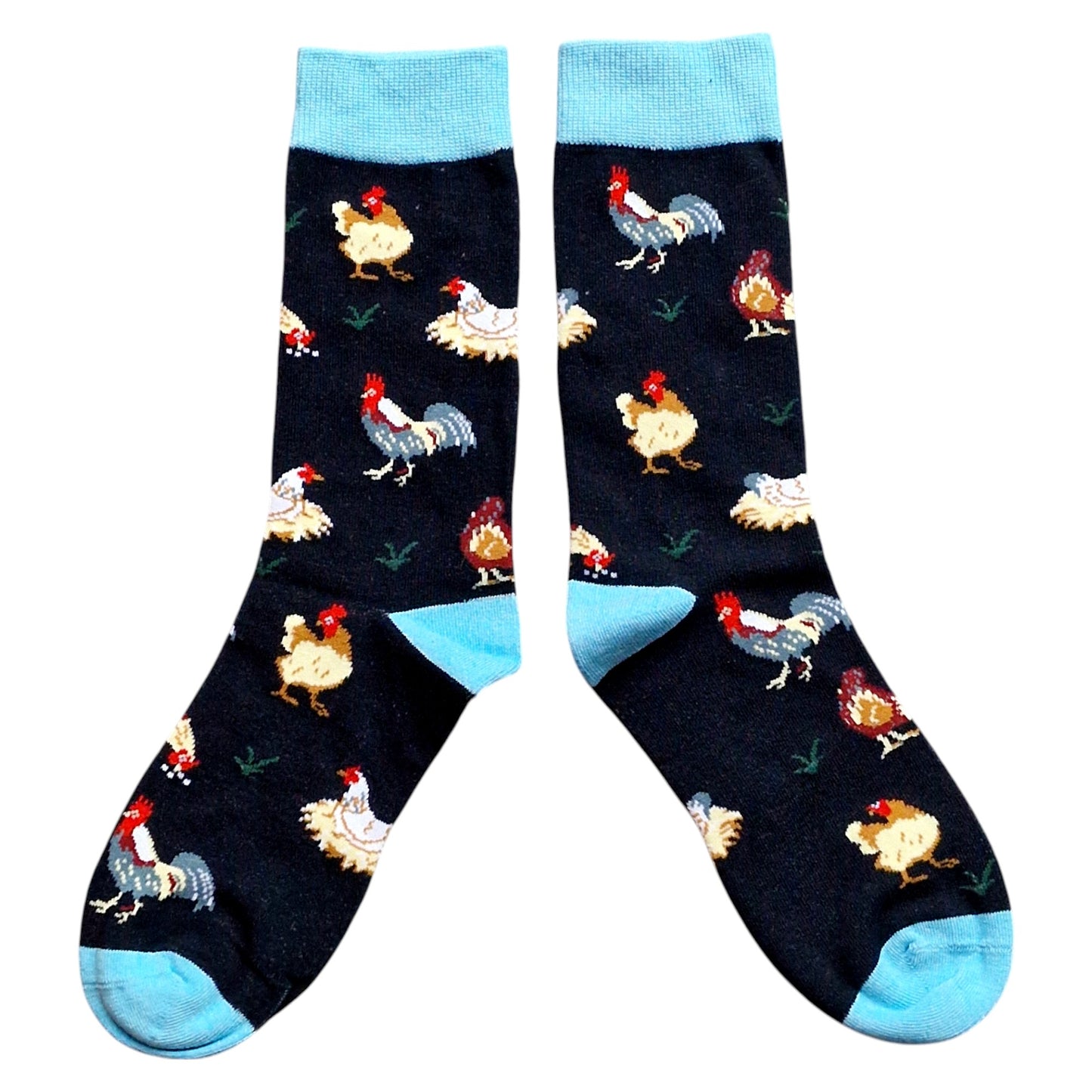 Cockerels In The Farmyard Cocks Rooster Mens Socks