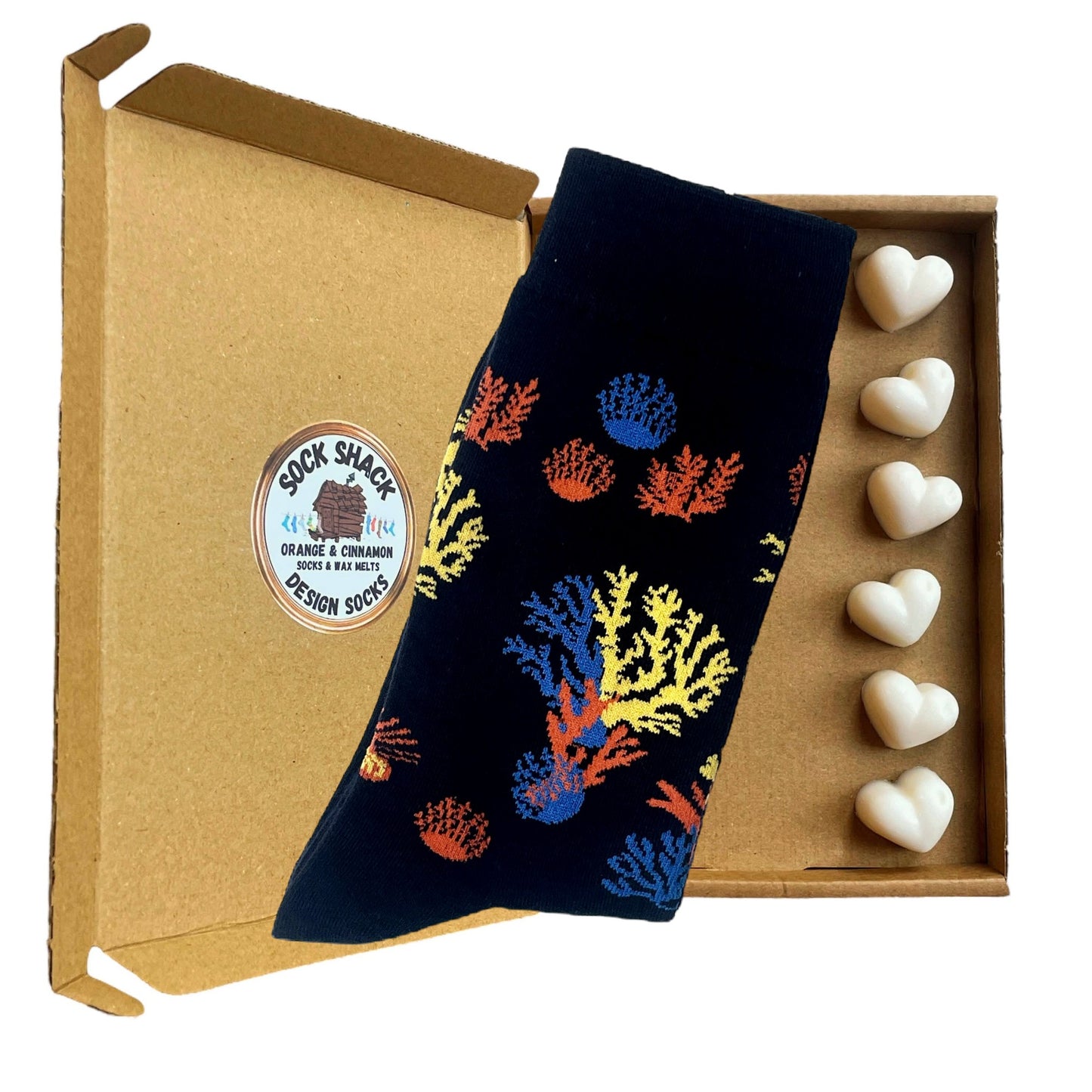 Colony Of Corals Mens Socks & Wax Melts Gift Set Choice Of Fragrance
