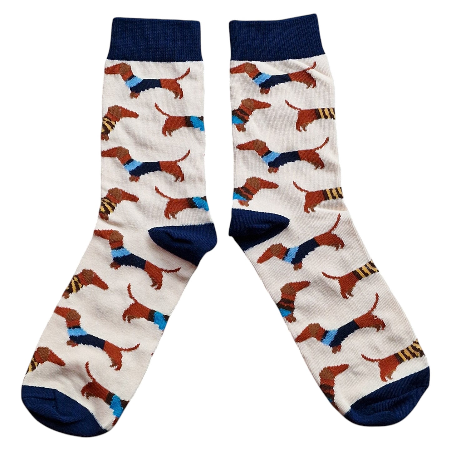Dachshunds Sausage Dogs In Tank Tops Mens Socks