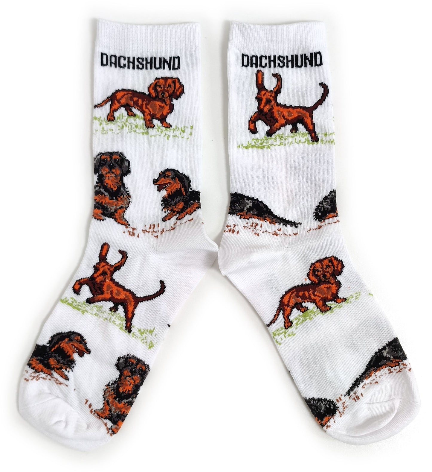 Tan Brown And Sable Dachshund Ladies Socks