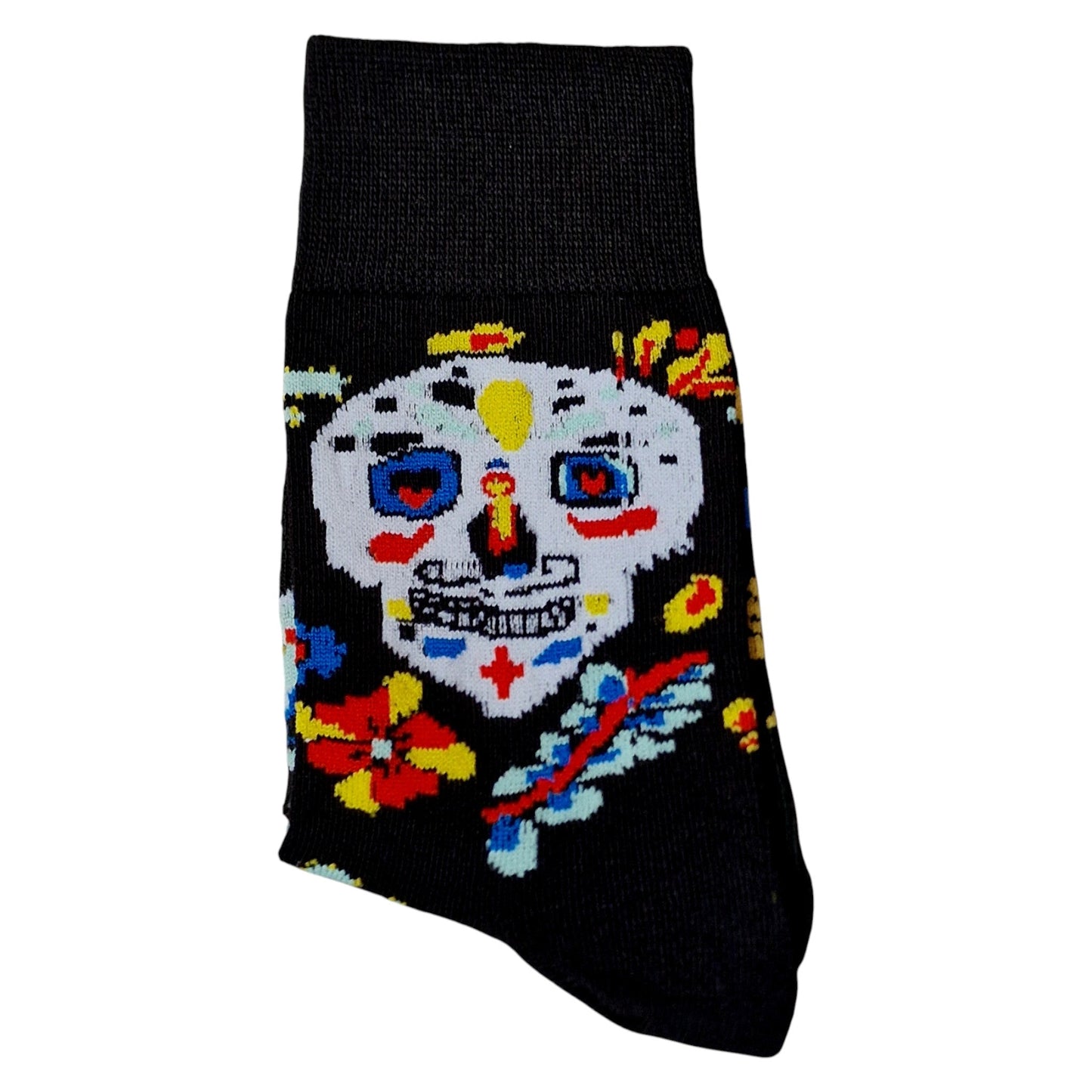 Mariachi Band Day Of The Dead Dia De Los Muertos Ladies Black Socks & Wax Melts Gift Set