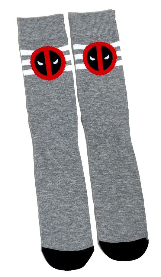 Deadpool Grey Mens Socks