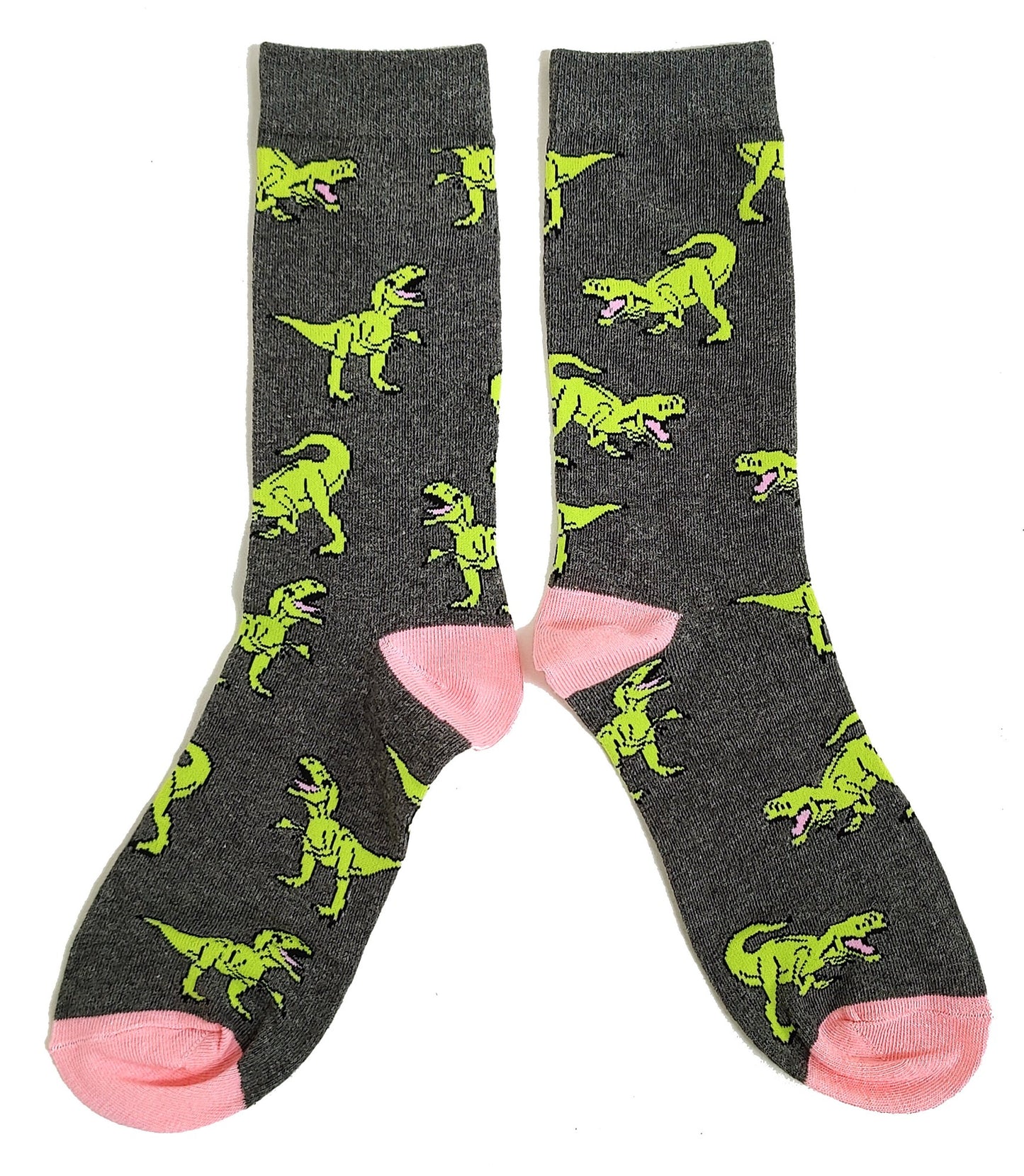 Velociraptor Dinosaurs Roaring Mens Socks