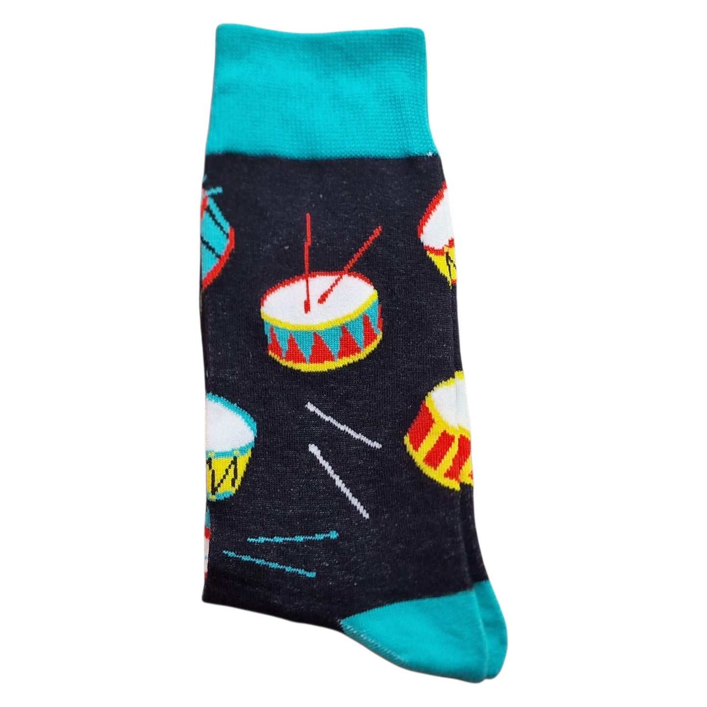 Military Marching Band Drums Musicians Drummers Mens Black Socks