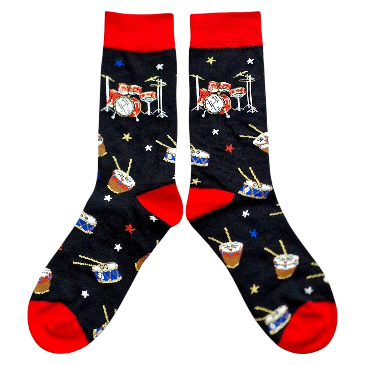 Drummer Drum Kit Drumsticks Percussion Mens Socks