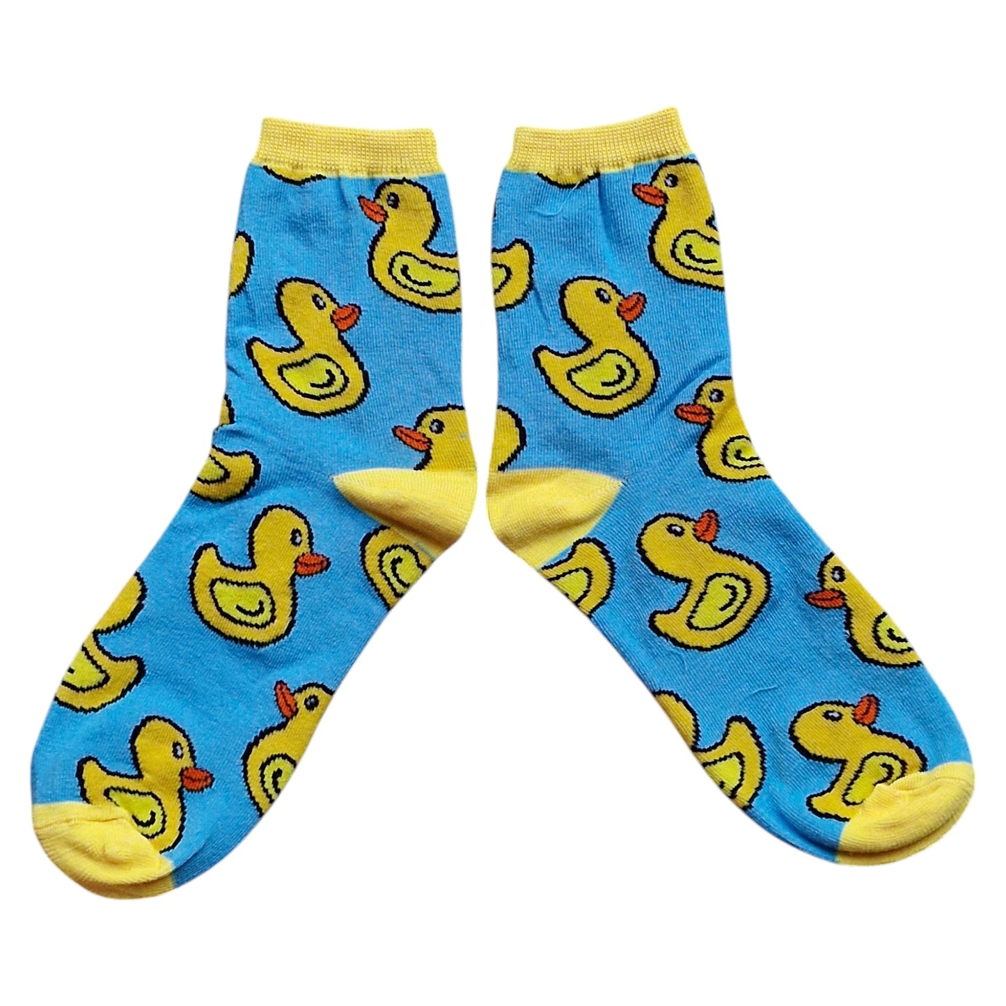Floating Big Yellow Rubber Ducks Ankle Mens Socks