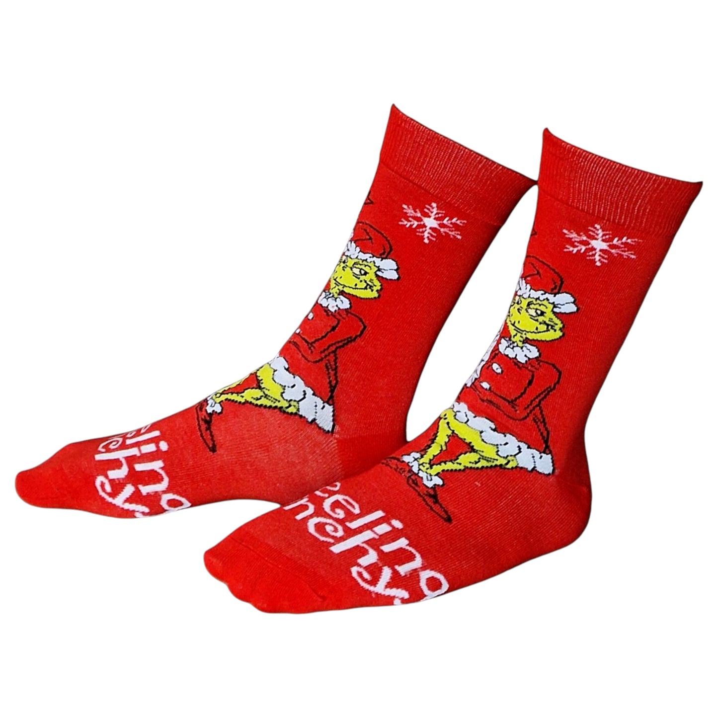 Grinch Feeling Grinchy Stealing Gifts Christmas Mens Socks & Wax Melts Gift Set