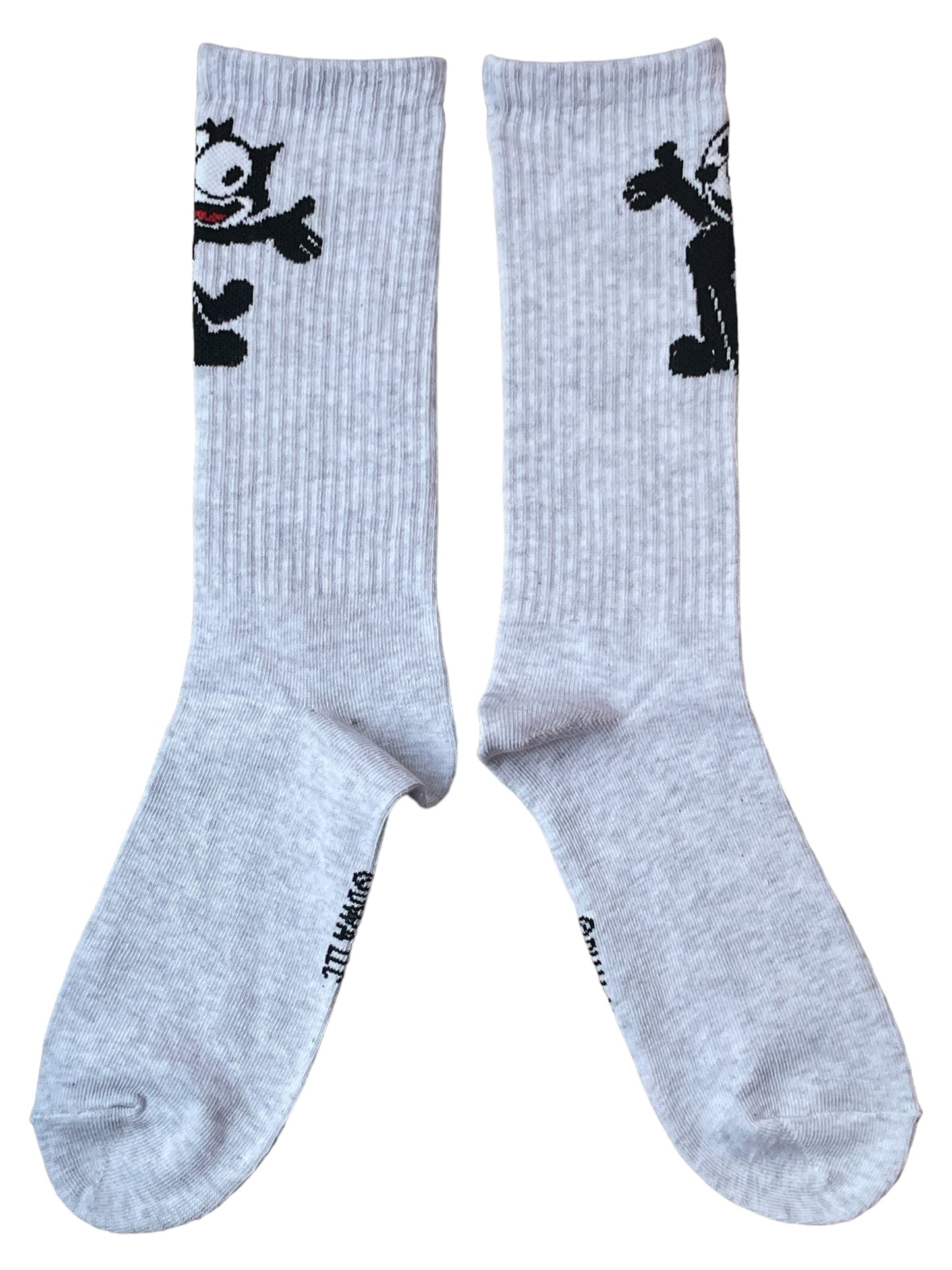 Klassische graue Socken „Felix the Cat“ für Damen