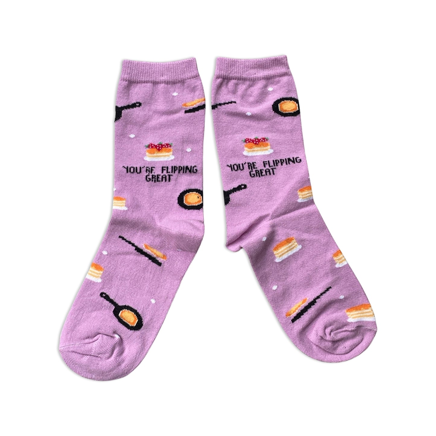 Damen, Sie sind tolle Pfannkuchen-Crêpes-Socken
