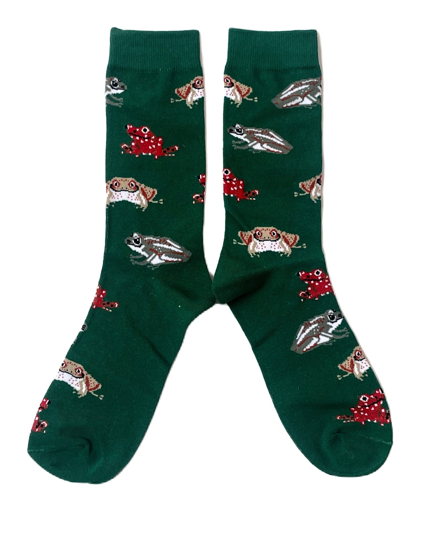Knot Of Frogs Green Mens Socks