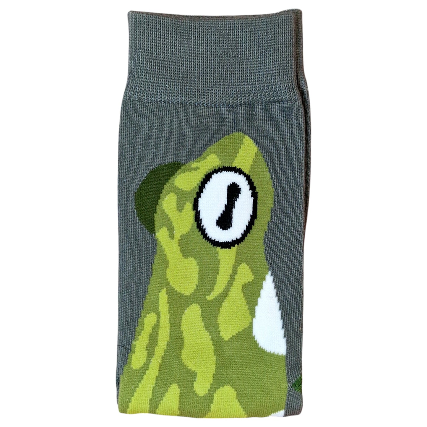 Arboreal Amphibian: Grey Socks with Full Front Tree Frog Ladies