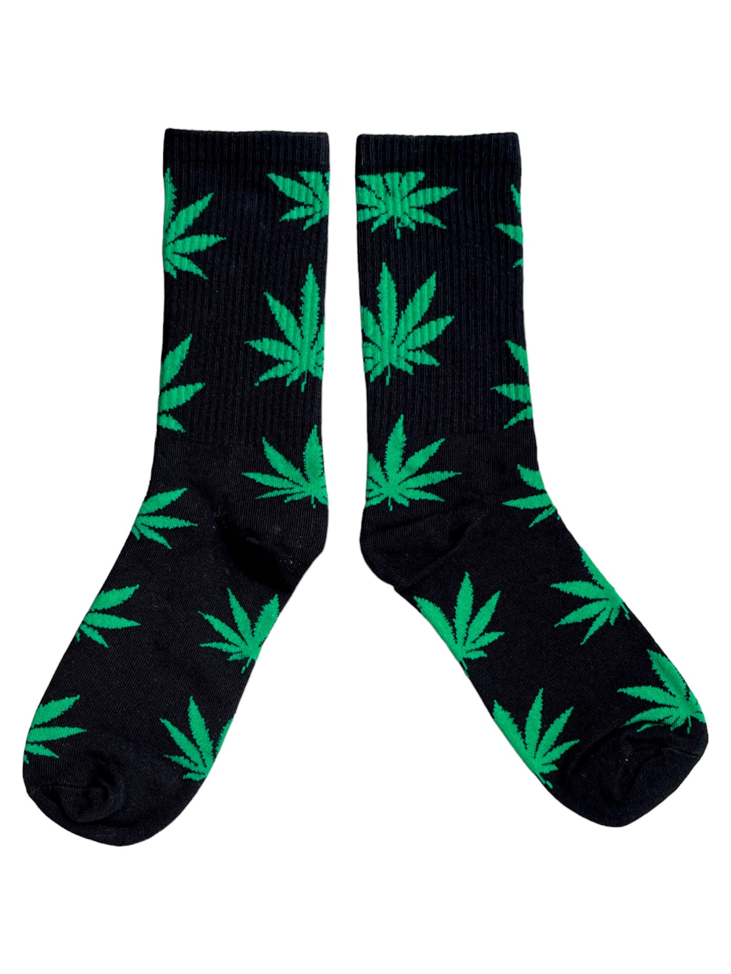 Damensocken mit Hanfblatt, Gras, Topf, verrückter Gärtner