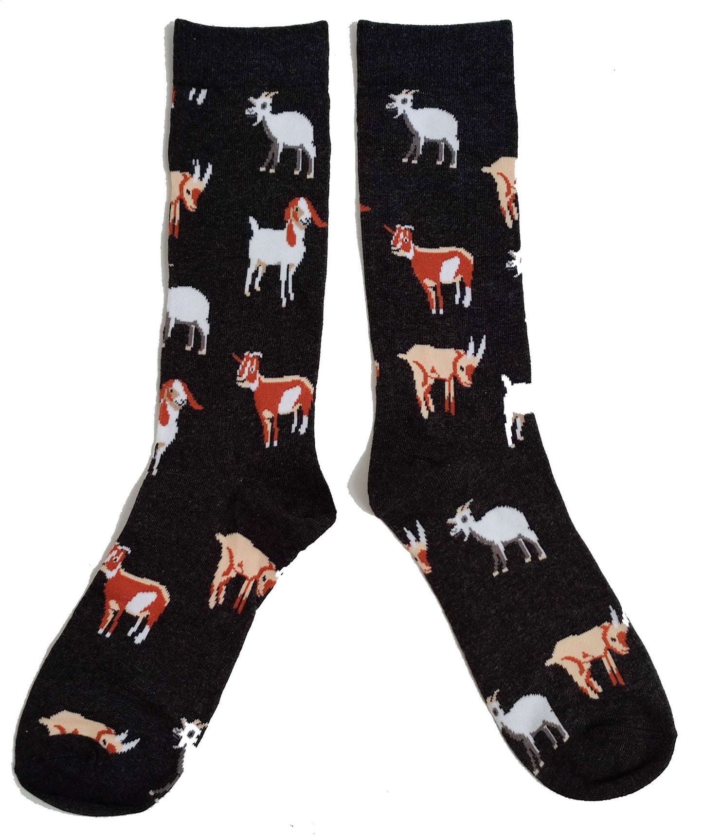 Charcoal Grey Trip Of Happy Goats Mens Socks